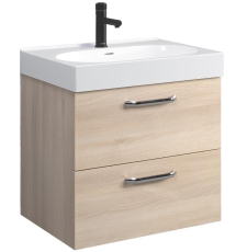 Тумба для умывальника Belux Стокгольм НП 60-02 подвесная, 2 дв., акация лэйкленд светлая 183