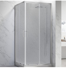 Душевая кабина Veconi RV-27CH Pear 80x80, кв., мат.\хр.