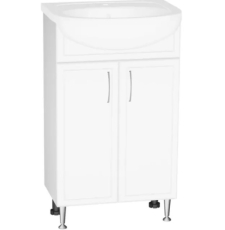 Тумба для умывальника Vako Венеция 50 Ладога, двери, белый, 20780