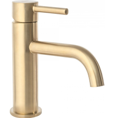 Смеситель для умывальника Rea Lungo L. Matt Gold Low B4527, матовое золото