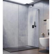 Душевая стенка-перегородка Veconi Korato KR-77 80x200, прозр.\хром