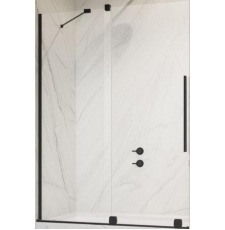 Душевая шторка на ванну Radaway Furo Black PND II 100x150, левая