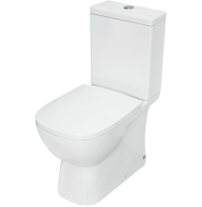 Унитаз Sanita Luxe Quadro Slim напольный, с крышкой ДП микролифт, 2 режима, универсальный выпуск Унитаз Sanita Luxe Quadro Slim напольный, с крышкой ДП микролифт, 2 режима, универсальный выпуск