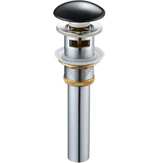 Донный клапан Gid Bl100-1 с переливом, черный Донный клапан Gid Bl100-1 с переливом, черный