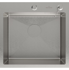 Мойка для кухни Roxen Simple 45x45, врезная, с рол-матом, дозатором, сатин