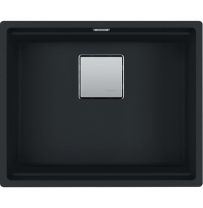 Мойка для кухни Franke Kubus 2 KNG 110-52 56x46, 125.0696.195, под столешницу, черный матовый