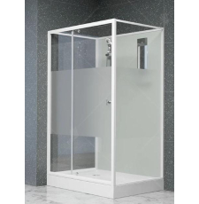 Душевая кабина RGW Andaman AN-207 80x120, прозр., мат.полоса Frost Line, белый