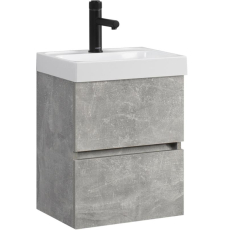 Тумба для умывальника Belux Бостон НП 40-02 подвесная, 2 ящ., Бетон Чикаго светло-серый 31