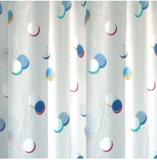 Текстильная шторка для ванны Bisk  Aero 180x200 03569