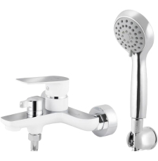 Смеситель для ванны Kaiser Atrio 60022 настенный, с лейкой, белый\хром