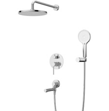 Встроенная душевая система Cezares Relax VDSET, хром