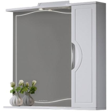 Зеркало-шкаф с полкой Alavann Monaco 80x75, с подсветкой