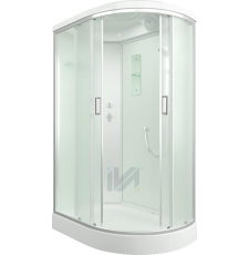 Душевая кабина Iva SC012CML 120x80 асимм., мат. бел.\сатин, левая Душевая кабина Iva SC012CML 120x80 асимм., мат. бел.\сатин, левая