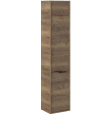 Шкаф-пенал Briz Тесо ПБК-35 подвесной, с б/к, правый, дуб веллингтон табак