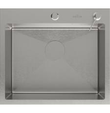 Мойка для кухни Roxen Simple 55x48, врезная, с коландером, дозатором, сатин