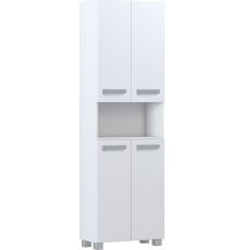 Шкаф-пенал Vigo Plaza 600 напольный, 4 дв., с корзиной для белья