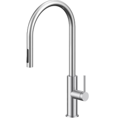 Сенсорный смеситель для кухни Paulmark Senso Se215180-BS с выдвижной лейкой, брашир. сталь