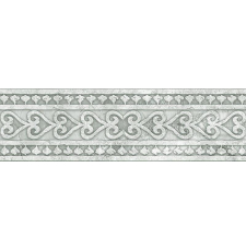 Бордюр-керамогранит Absolut Keramika Papiro B grey cenefa 29.8x9.8, серый