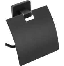 Держатель для туалетной бумаги Rea Oste 05 black matt 80045, с крышкой, матов.черный