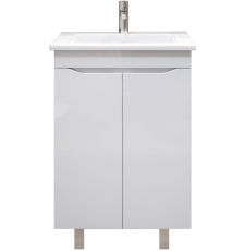 Тумба для умывальника Vigo Grani 600-2-0 60 Элина напольная, 2 дв., белый