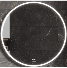 Зеркало Laparet Electra 80x80 с подсветкой Led, сенсор, диммер, подогрев