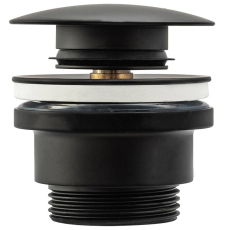 Донный клапан Rea A5216 универсальный, Black Mat