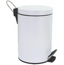 Мусорное ведро Wasser Kraft K-635 с педалью, 5 л, white