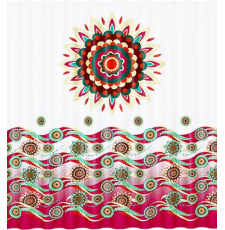 Текстильная шторка для ванны Wasser Kraft Isen 180x200 SC-40101