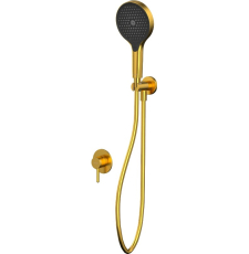 Встроенная душевая система Whitecross Y YSET02TOPGLB со смесителем, брашированное золото