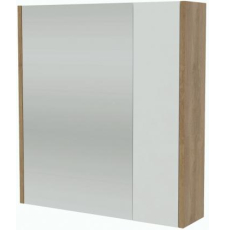 Зеркало-шкаф АВН Домино 60x65, белый мат.\Дуб Небраска нат. Зеркало-шкаф АВН Домино 60x65, белый мат.\Дуб Небраска нат.