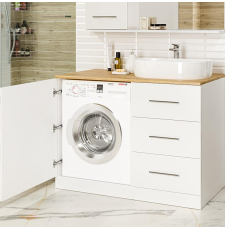 Тумба под стиральную машину Misty Респект 110 для умывальника, правая