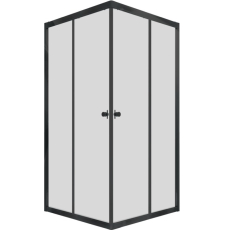 Душевая кабина Triton Вента Блэк А1 80x80 без поддона, кв., прозр.\черный, Щ0000057857