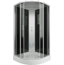 Душевая кабина Iva SC09CT 90x90 закр., тон. черн.\сатин