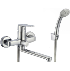 Смеситель для ванны Milardo Helic HELSB02M02 настенный, с лейкой, глянцевый хром