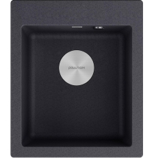 Мойка для кухни Paulmark Kante 40 41.5x49 PM104249-DG, врезная, графит