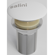 Донный клапан Salini D 501 16131WM без перелива, S-Stone, белый матовый Донный клапан Salini D 501 16131WM без перелива, S-Stone, белый матовый