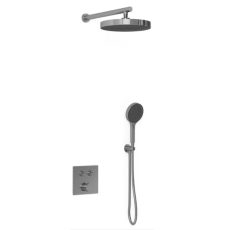 Встроенная душевая система Vincea Inspire VSFW-4I212GM, со смесителем, вороненная сталь
