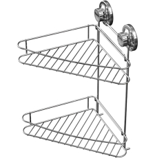 Полка Ledeme 37 L3728-2 угловая, двойная, на присосках