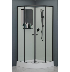 Душевая кабина RGW Andaman AN-208B 80x80, прозр.\черный мат.