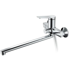 Смеситель для ванны Haiba HB572 HB22572 настенный, с длинным изливом, с душем, хром
