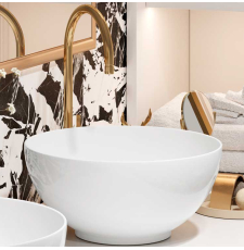 Раковина Керамин Эридан 38 на столешницу, белый глянцевый