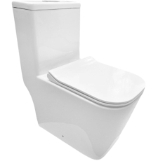 Унитаз Triton Pro Mono MO-8706 напольный, с крышкой Slim Soft Close, 2 режима, горизонтальный выпуск, Щ0000057977