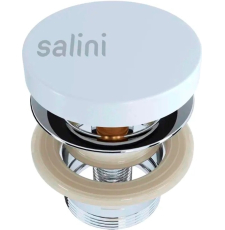 Донный клапан Salini D 504 16232WM без перелива, S-Stone, белый матовый Донный клапан Salini D 504 16232WM без перелива, S-Stone, белый матовый
