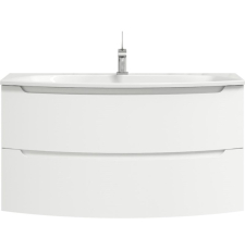 Тумба для умывальника Belux Ганновер НП 110-02 подвесная, 2 ящ., белый глянц. 1
