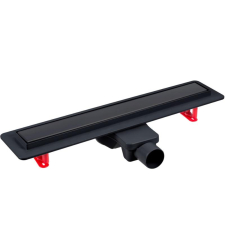 Трап для душа Berges Optim Line Black 800 095508 с сухим затвором, матовый черный