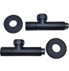 Угловой вентиль Ростела колпачковый 1/2"x1/2" ш/ш, черный Ral 9005 (пара) Угловой вентиль Ростела колпачковый 1/2"x1/2" ш/ш, черный Ral 9005 (пара)