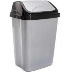 Мусорное ведро Hobby Life Vittorio HL011403, 10 л, серый