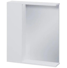 Зеркало-шкаф Volna Lake 70x70 с подсветкой, 1 дв., левое, белый глянец, zsLAKE70.L-01