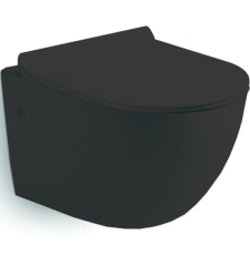 Унитаз Vincea Globo VT1-14SMB подвесной, с крышкой микролифт, черный матовый