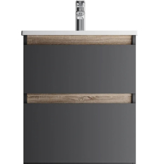 Тумба для умывальника AM.PM X-Joy 55, подвесная, черный матовый